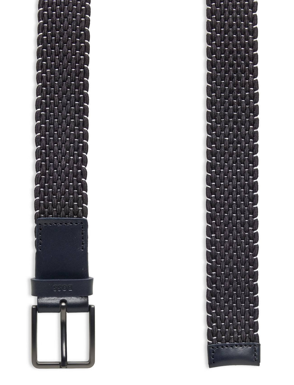 Hugo Boss Men's Woven Belt Blue Size 40