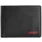 Hugo Boss Men's Subway Leather Logo Wallet Black Size Regular