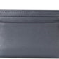 Hugo Boss Men's 4 Slot Matte Leather Card Case Blue Size Regular