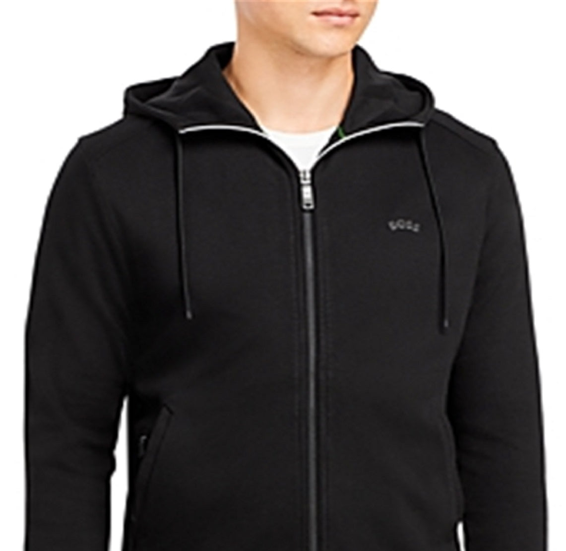Hugo Boss Men's Full Zip Hoodie Black Size Medium