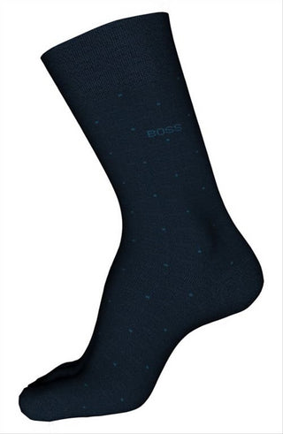 Hugo Boss Men's George Dots Dress Socks Blue Size 45120