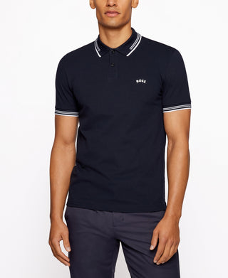 Hugo Boss Men's Slim Fit Polo Shirt Blue Size Large