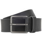 Hugo Boss Men's Embossed Logo Leather Belt Black Size Regular