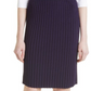 Boss Fenova Large Size Ribbed Pencil Skirt in Grape