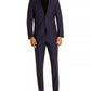 Hugo Boss Men's Tonal Check Slim Fit Suit Blue Size 46