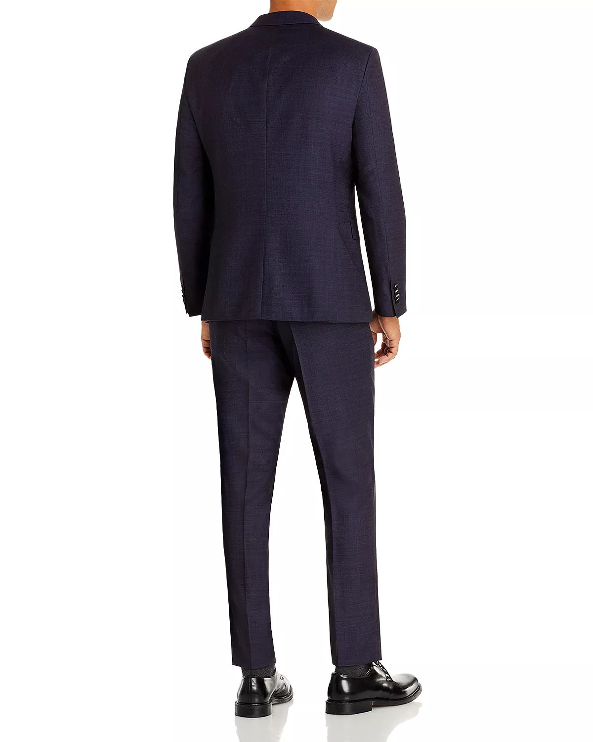 Hugo Boss Men's Tonal Check Slim Fit Suit Blue Size 46