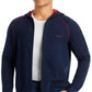 Hugo Boss Men's Mix And Match Cotton Blend Track Jacket Blue Size Large