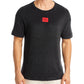 Hugo Boss Men's Terry Me Logo Patch Tee Black Size Medium