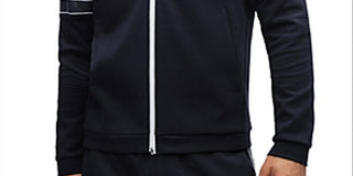 Hugo Boss Men's Skaz Zip Sweatshirt Blue Size XXX-Large