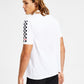 Hugo Boss Men's Dovember Classic Fit Checkered Logo Print Polo Shirt White Size Large