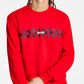 Hugo Boss Men's Dromeo Checkered Long Sleeve Sweatshirt Red Size XX-Large
