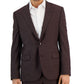 Hugo Boss Men's Modern Fit Super Flex Suit Jacket Red Size 36