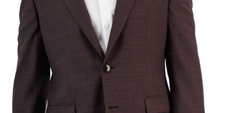 Hugo Boss Men's Modern Fit Super Flex Suit Jacket Red Size 42