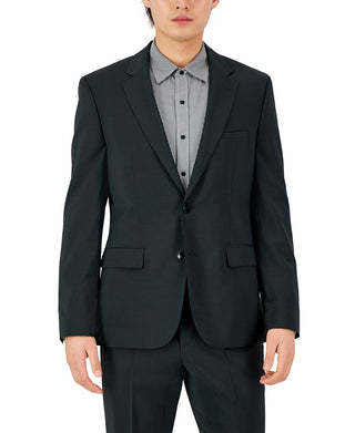 Hugo Boss Men's Modern Fit Super Flex Suit Jacket Green Size 40
