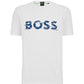 Hugo Boss Men's Stretc Cotton Graphic Logo Print T-shirt White Size Medium