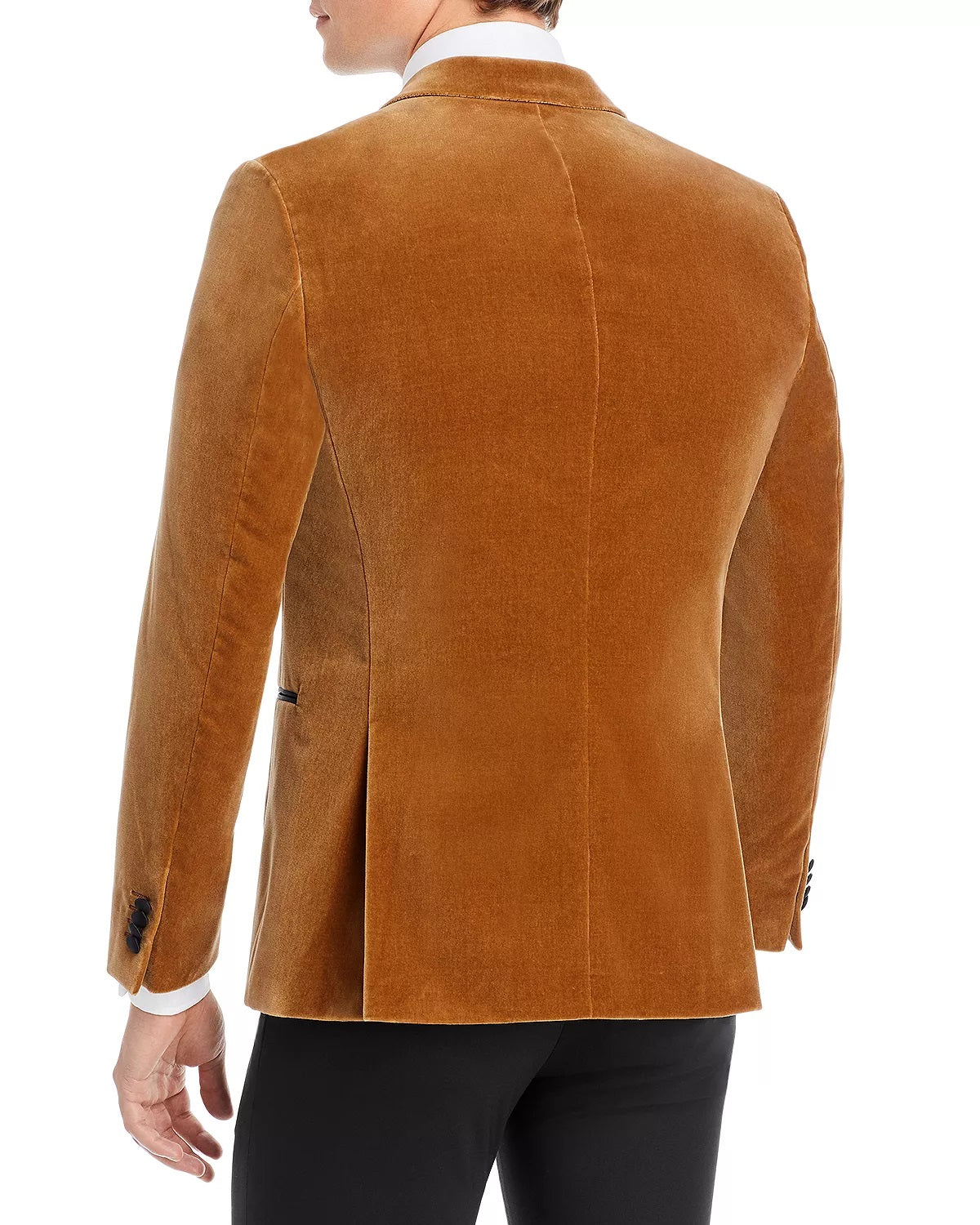 Hugo Boss Men's Hutson Velvet Slim Fit Dinner Jacket Brown Size 38