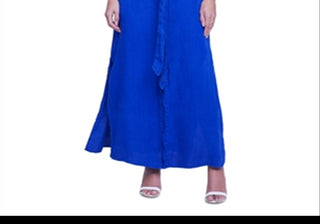 L'Agence Cameron Belted Shirt Dress Blue Size M