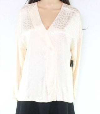 Alfani - V-neck Long Sleeves Blouse