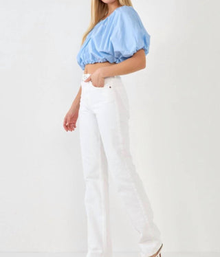 2.7 August Apparel - Puff Sleeves Blouse