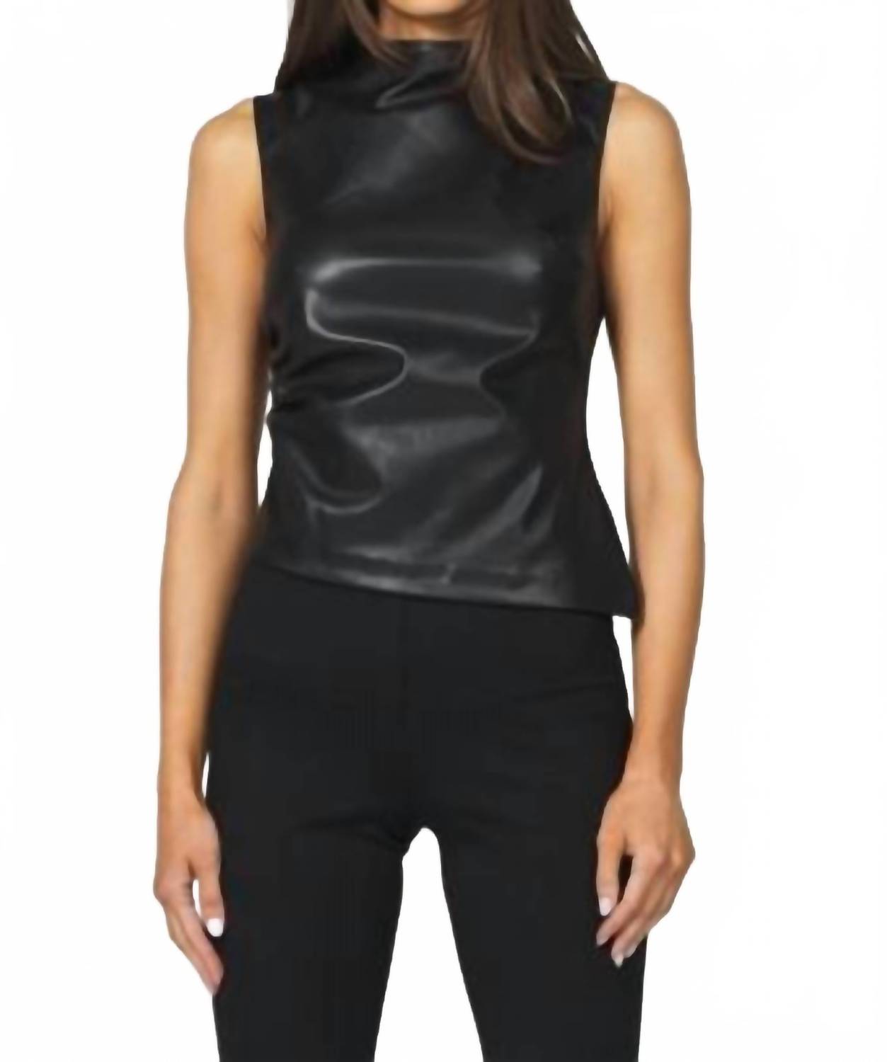 Another Love - Shaunee Faux Leather Top