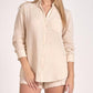 Elan - Got Me In Gauze Button Down Top