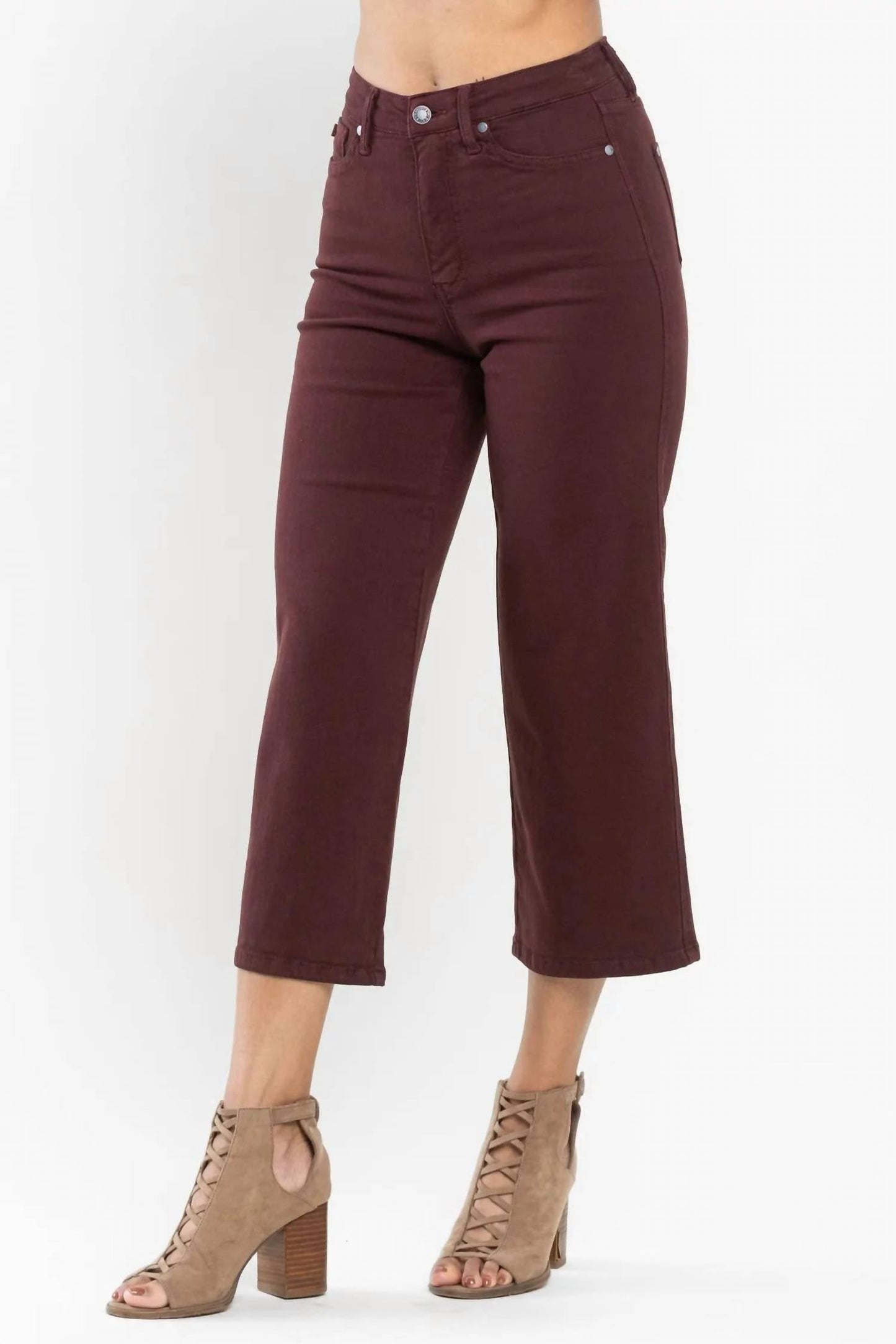 Judy Blue - Cropped Wide Leg Jean