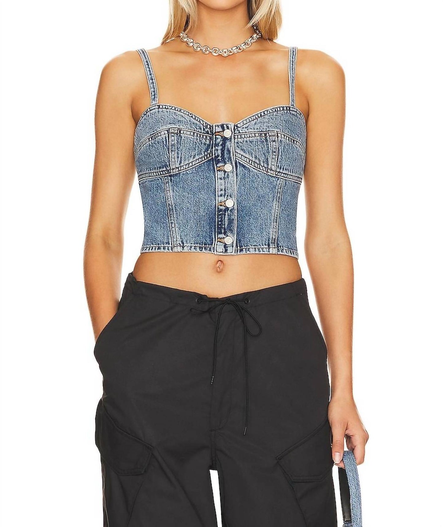 Agolde - LOLA DENIM TOP
