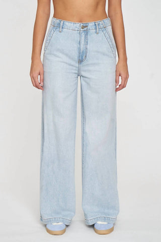 Daze - Women's Kickback High Rise Denim Wide Leg Jeans