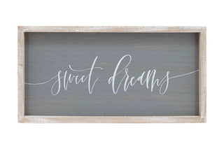 Paris Loft - Sweet Dreams Rustic Wooden Wall Sign Plaque