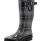 Western Chief Women's Highland Plaid Rain Boot Gray Size 6 M