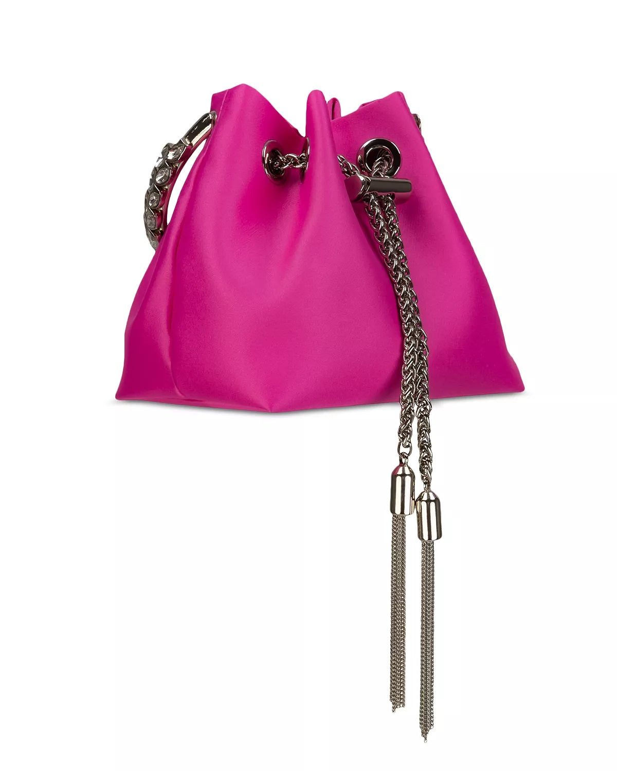 Sondra Roberts Women's Satin Drawstring Mini Bag Pink Size Regular
