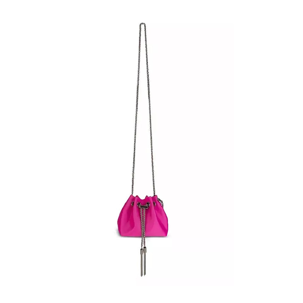 Sondra Roberts Women's Satin Drawstring Mini Bag Pink Size Regular