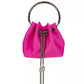 Sondra Roberts Women's Satin Drawstring Mini Bag Pink Size Regular