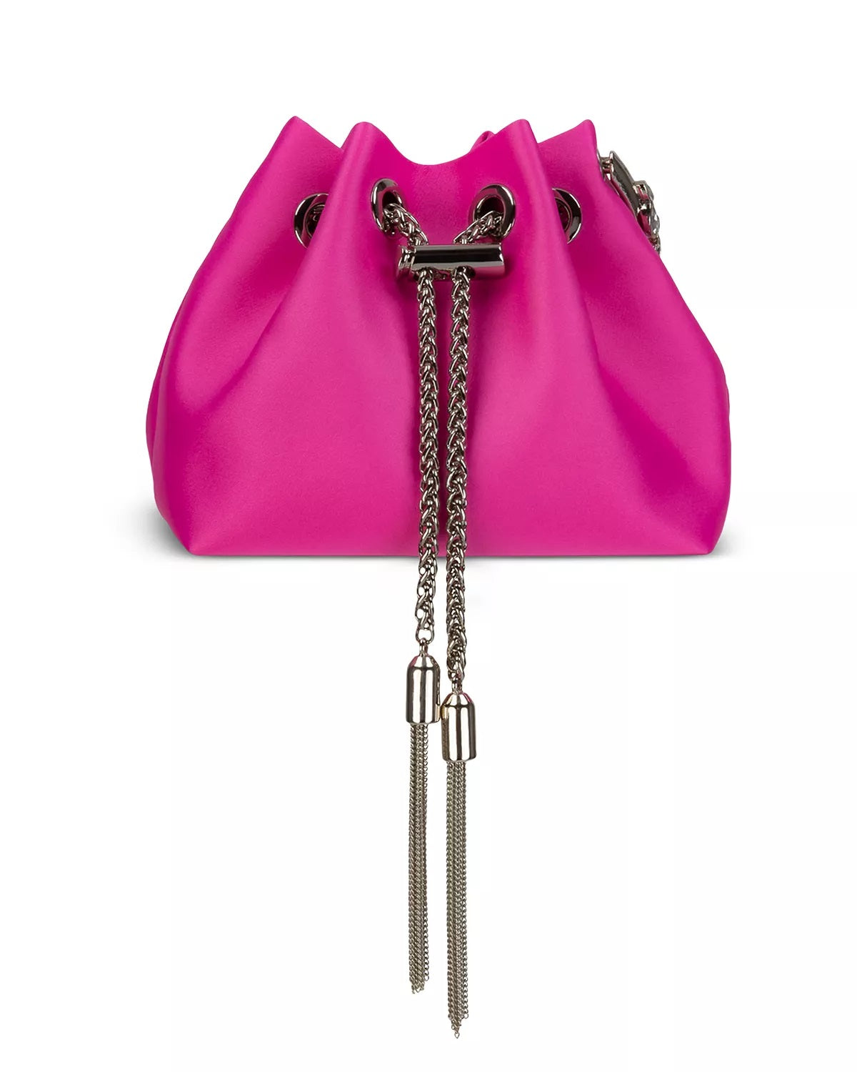 Sondra Roberts Women's Satin Drawstring Mini Bag Pink Size Regular