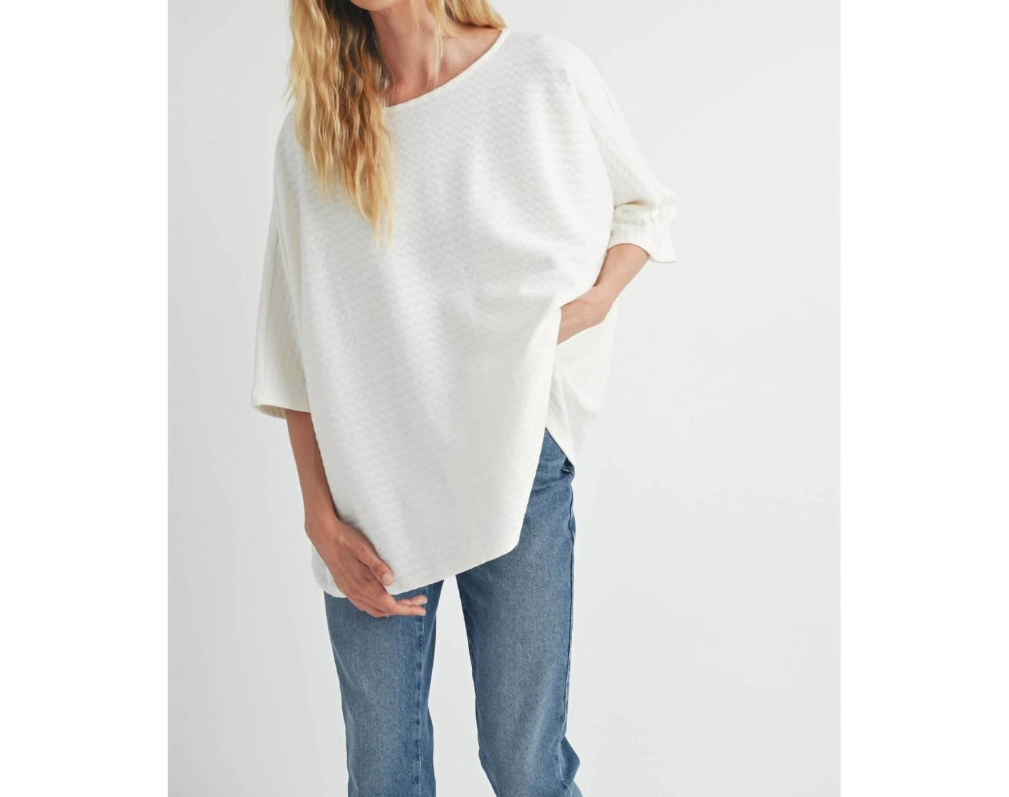 Fun 2 Fun - Oversized Knit Sweater Top