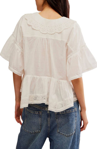 Free People - Elle Cutwork Top
