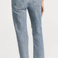 Agolde - 90's Pinch Waist Ripped High Rise Straight Jeans