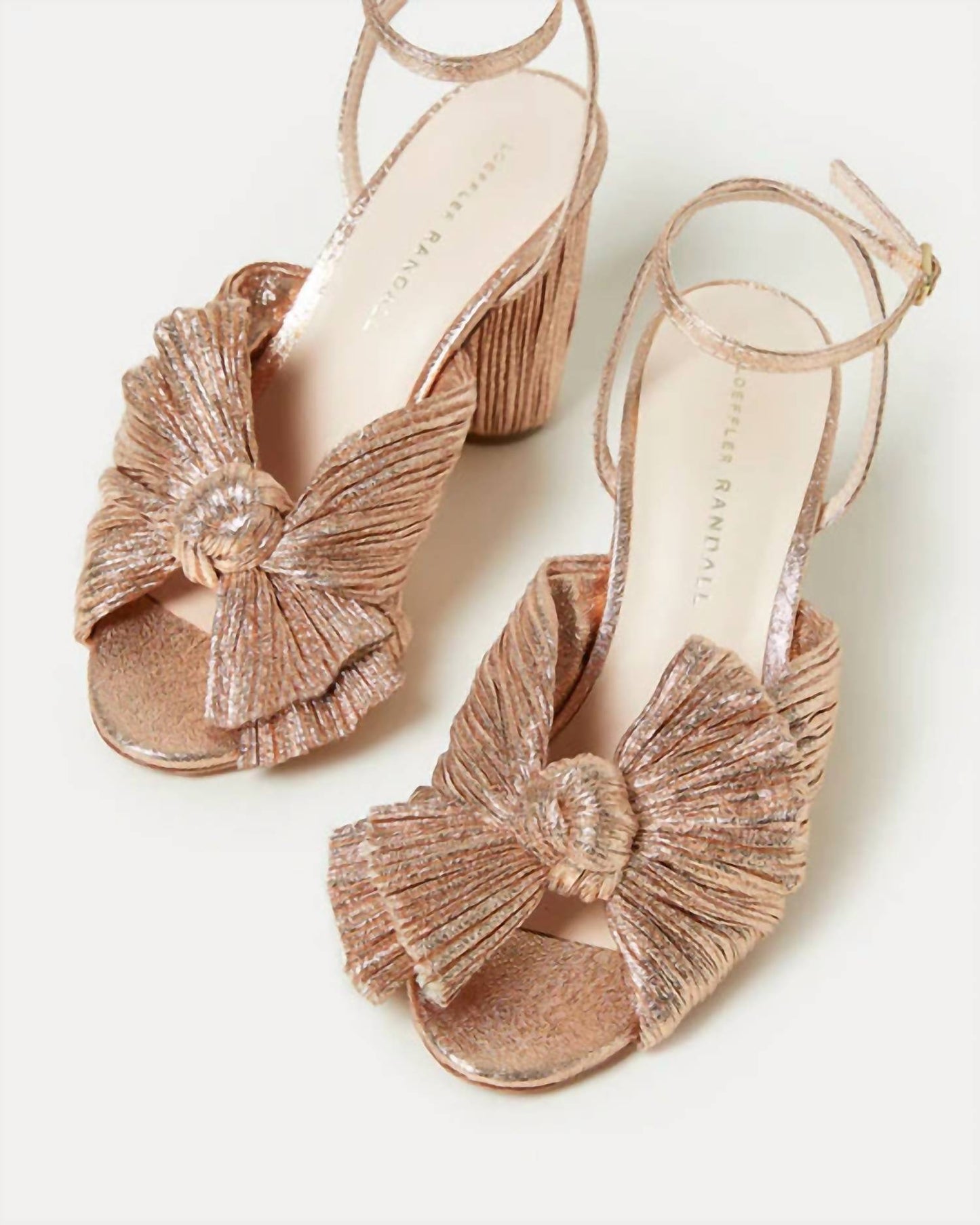 Loeffler Randall - WOMEN'S CAMELLIA PLEATED BOW HEEL SANDAL