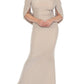 Joseph Ribkoff - Pleated Drape Back Evening Dress