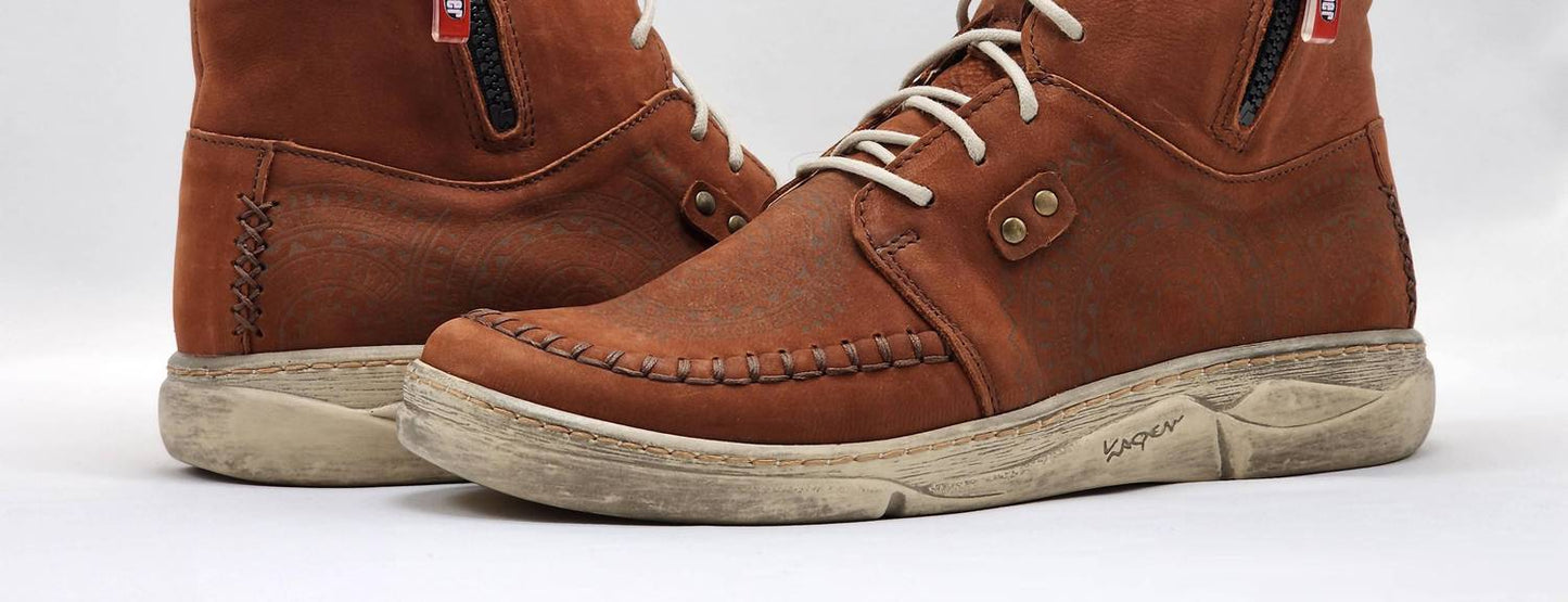 Kcr Group - Women's Timeless Zip-Up Leather Boots