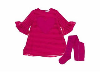 Agatha Ruiz De La Prada - Girls Heart Dress and Tights