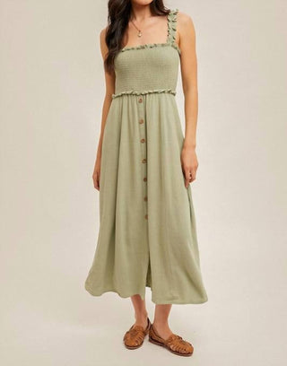 Hem & Thread - Halle Smocked Top Midi Dress