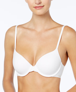 Calvin Klein Women's Perfectly Fit Full Coverage T-Shirt Bra White Size 30D