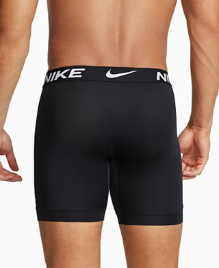 Nike Men's 3 Pack Dri Fit Essential Micro Boxer Briefs Black Size Medium