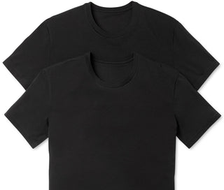 Nike Men's 2 Pack Dri Fit Stretch Cotton Crewneck T-Shirts Black Size Small