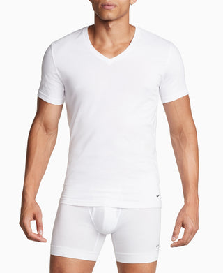 Nike Men's 2 Pack Dri Fit V Neck T-Shirt White Size Small