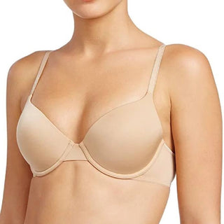 Calvin Klein Women's Full-Coverage Scallop-Trim Bra QF1714 Beige Size 36DD