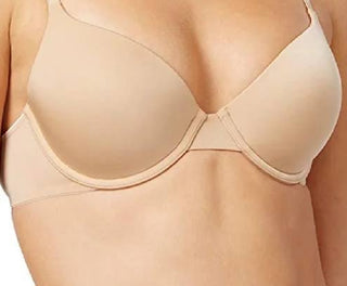 Calvin Klein Women's Full-Coverage Scallop-Trim Bra QF1714 Beige Size 36DD