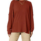 Basic Bae - Sophisticated Ribbed Knit Top