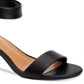 Style & Co Women's Paycee Two Piece Dress Sandals Black Size 7W